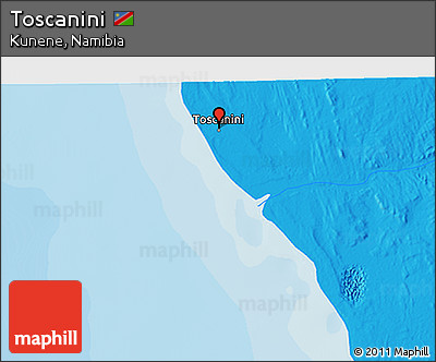 Political 3D Map of Toscanini