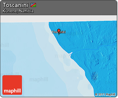 Political 3D Map of Toscanini