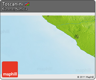 Physical Panoramic Map of Toscanini