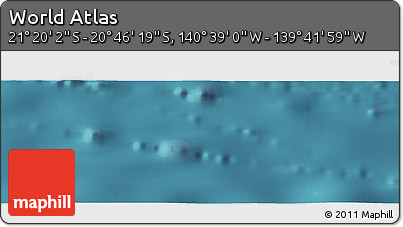 Satellite Panoramic Map of the Area around 21° 3' 11" S, 140° 10' 30" W