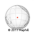 Outline Map of the Area around 21° 3' 11" S, 141° 1' 30" W, rectangular outline