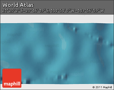 Satellite 3D Map of the Area around 21° 3' 11" S, 144° 25' 30" W