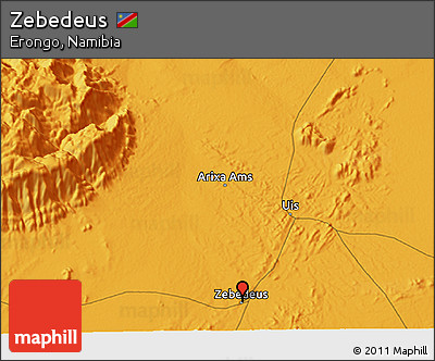 Political 3D Map of Zebedeus