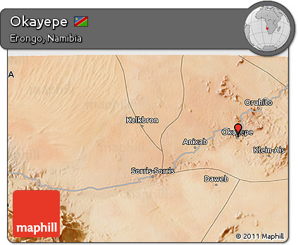 Satellite 3D Map of Okayepe