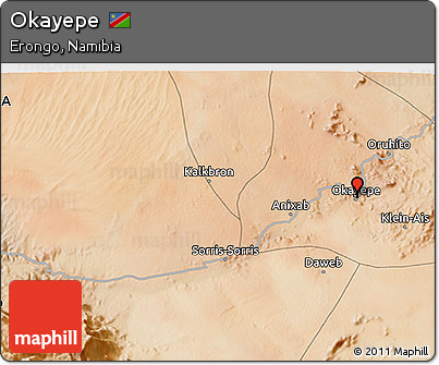 Satellite 3D Map of Okayepe
