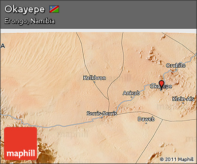 Satellite 3D Map of Okayepe