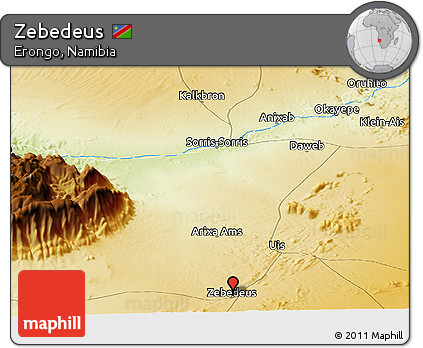 Physical Panoramic Map of Zebedeus