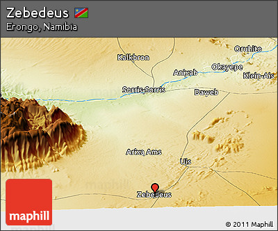 Physical Panoramic Map of Zebedeus