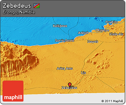 Political Panoramic Map of Zebedeus