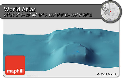 Satellite Panoramic Map of the Area around 21° 3' 11" S, 155° 37' 30" E