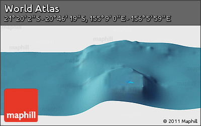 Satellite Panoramic Map of the Area around 21° 3' 11" S, 155° 37' 30" E