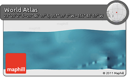 Satellite Panoramic Map of the Area around 21° 3' 11" S, 157° 10' 30" W
