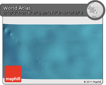 Satellite 3D Map of the Area around 21° 3' 11" S, 159° 52' 30" E