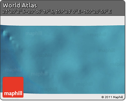 Satellite 3D Map of the Area around 21° 3' 11" S, 159° 52' 30" E