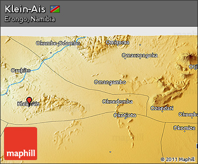 Physical 3D Map of Klein-Ais