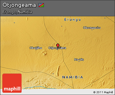 Physical 3D Map of Otjongeama