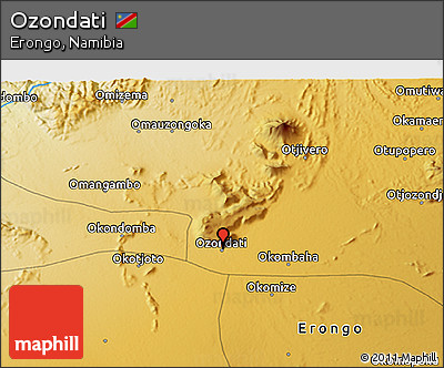 Physical 3D Map of Ozondati