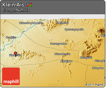 Physical 3D Map of Klein-Ais