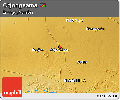 Physical 3D Map of Otjongeama