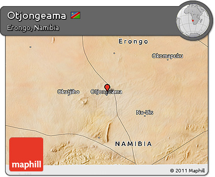 Satellite 3D Map of Otjongeama