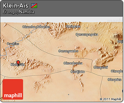 Satellite 3D Map of Klein-Ais