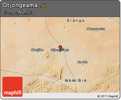 Satellite 3D Map of Otjongeama