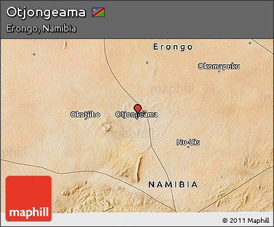 Satellite 3D Map of Otjongeama