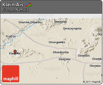 Shaded Relief 3D Map of Klein-Ais