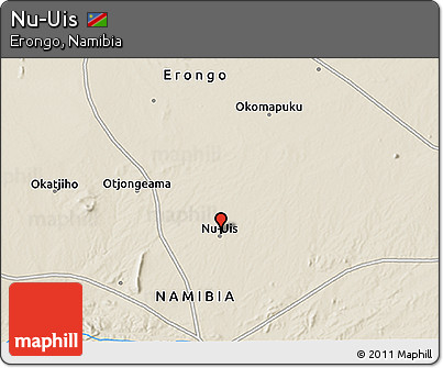 Shaded Relief 3D Map of Nu-Uis