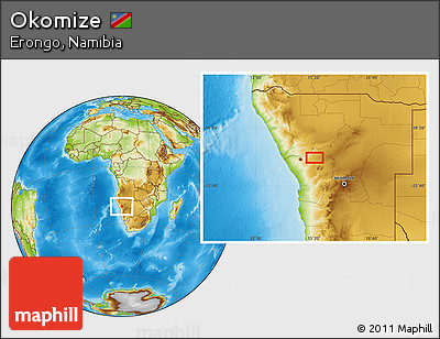 Physical Location Map of Okomize