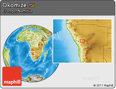 Physical Location Map of Okomize