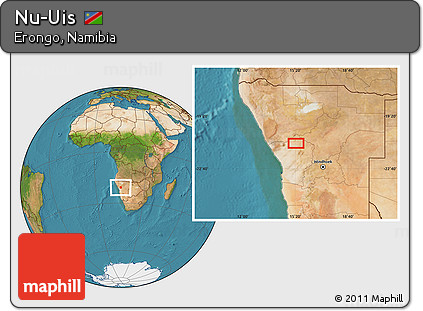 Satellite Location Map of Nu-Uis