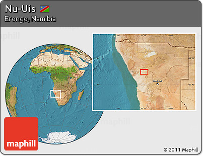 Satellite Location Map of Nu-Uis
