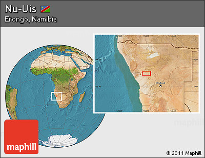 Satellite Location Map of Nu-Uis