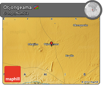 Physical Map of Otjongeama
