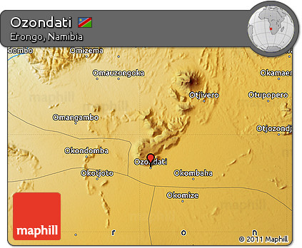 Physical Map of Ozondati