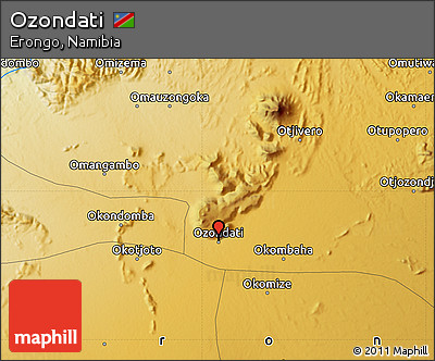 Physical Map of Ozondati