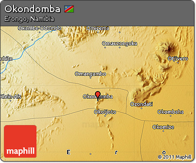 Physical Map of Okondomba