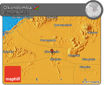 Political Map of Okondomba