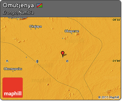 Political Map of Omutjenya