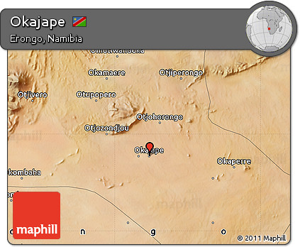 Satellite Map of Okajape