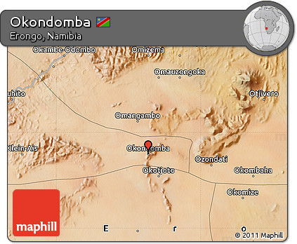 Satellite Map of Okondomba