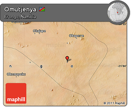 Satellite Map of Omutjenya