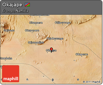 Satellite Map of Okajape