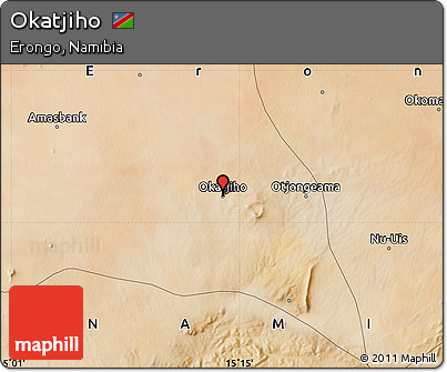 Satellite Map of Okatjiho