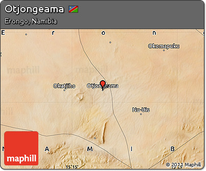 Satellite Map of Otjongeama