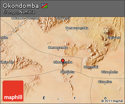 Satellite Map of Okondomba