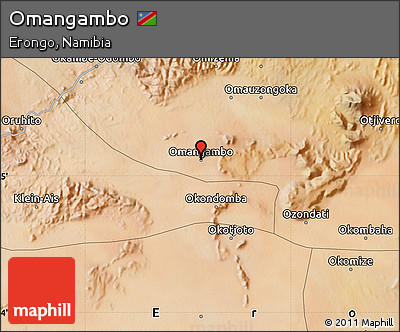 Satellite Map of Omangambo