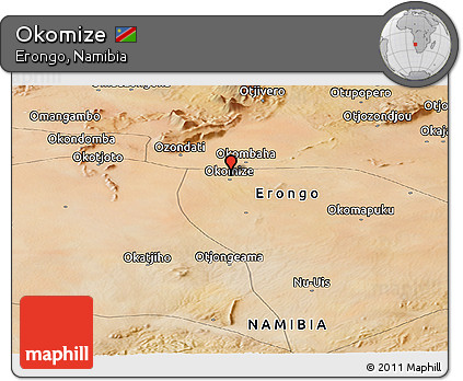Satellite Panoramic Map of Okomize