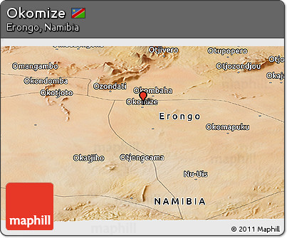 Satellite Panoramic Map of Okomize